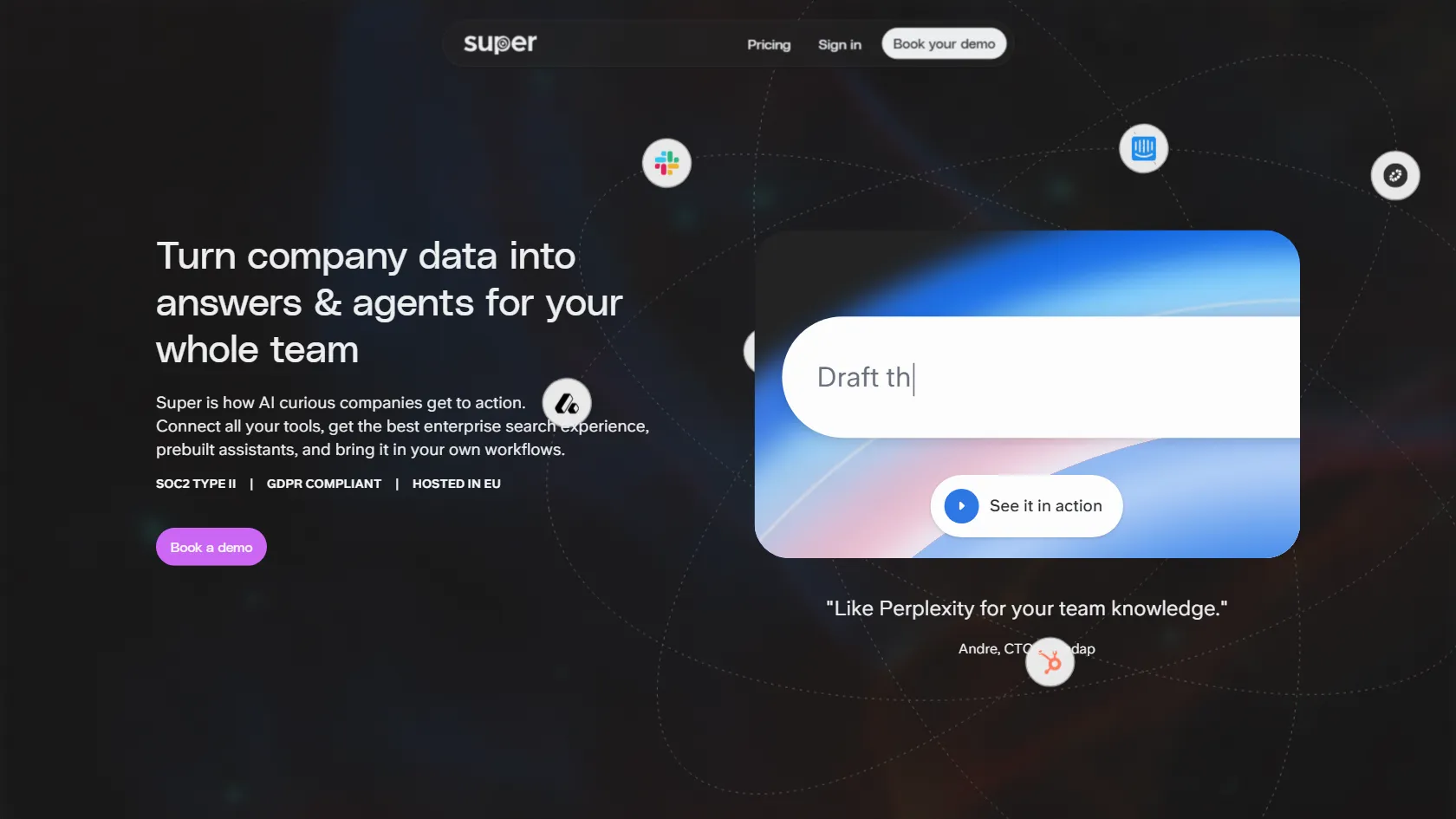 Screenshot or logo of Super tool
