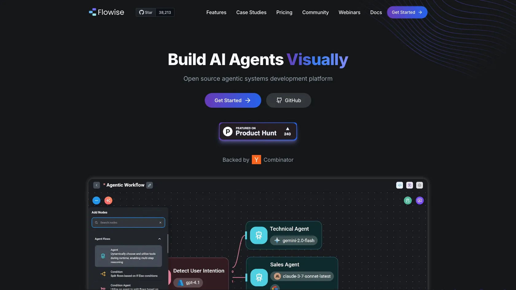 Screenshot or logo of Flowise tool