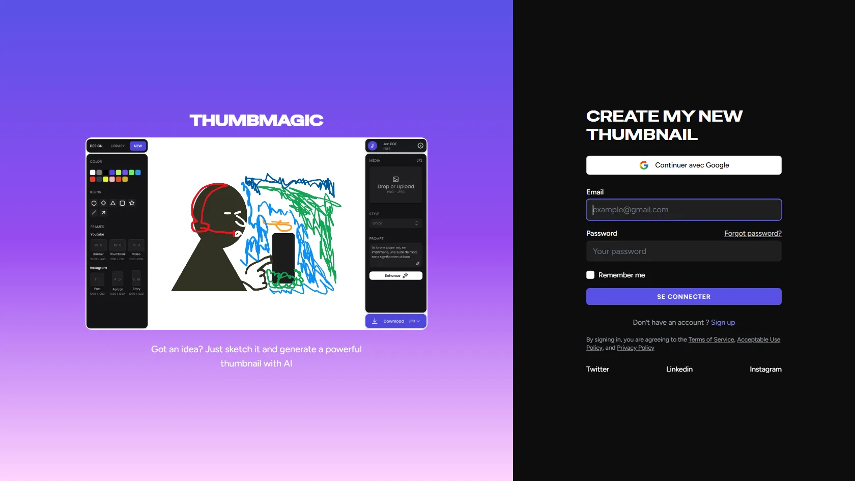 Screenshot or logo of ThumbMagic tool