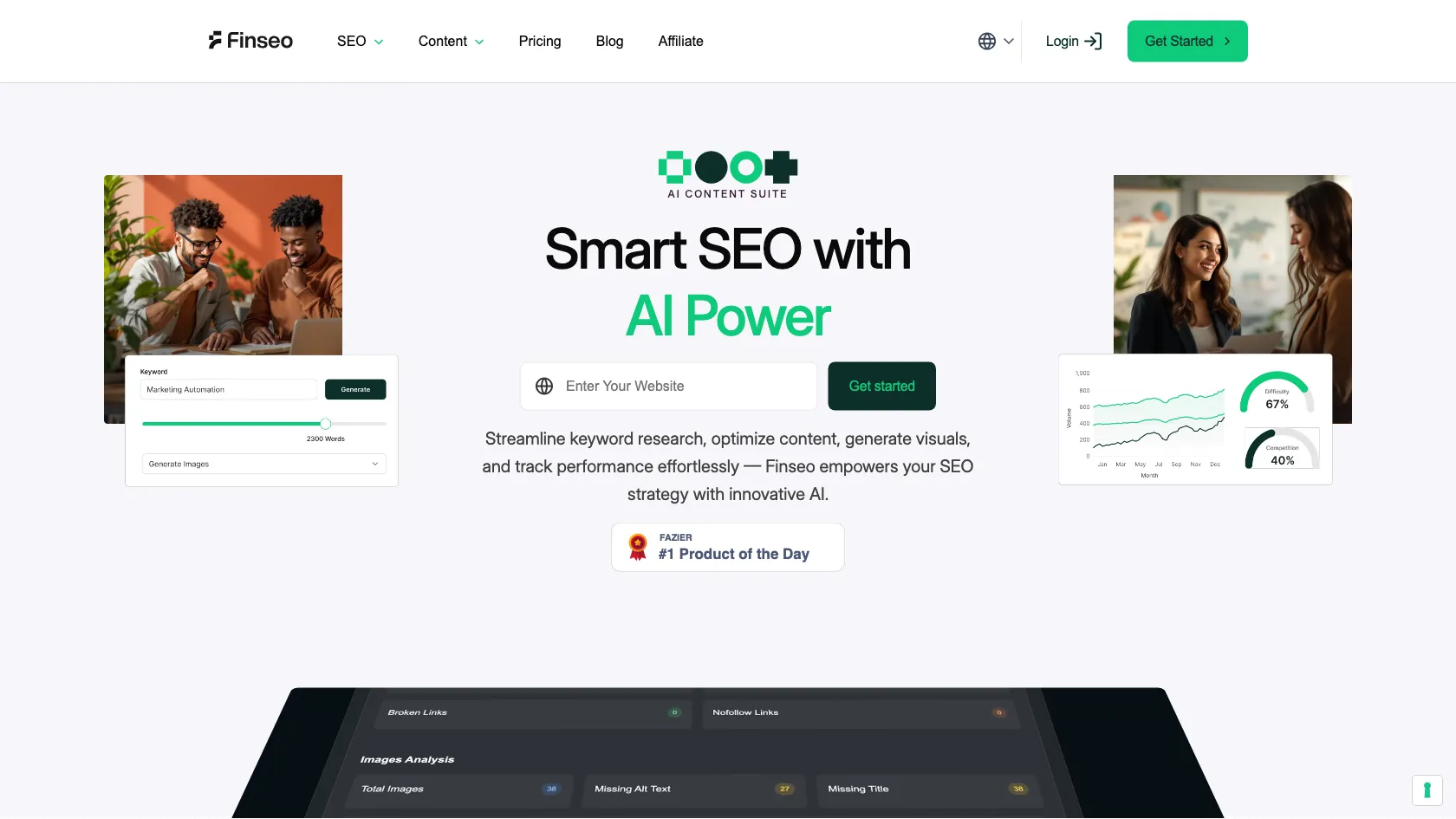 Screenshot or logo of Finseo.ai tool