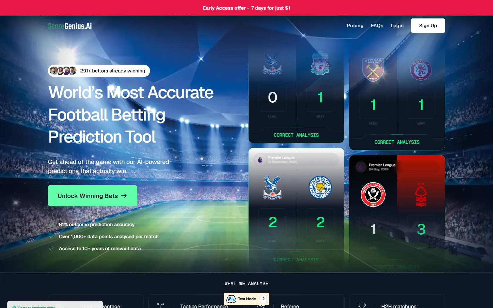 Screenshot or logo of ScoreGenius tool