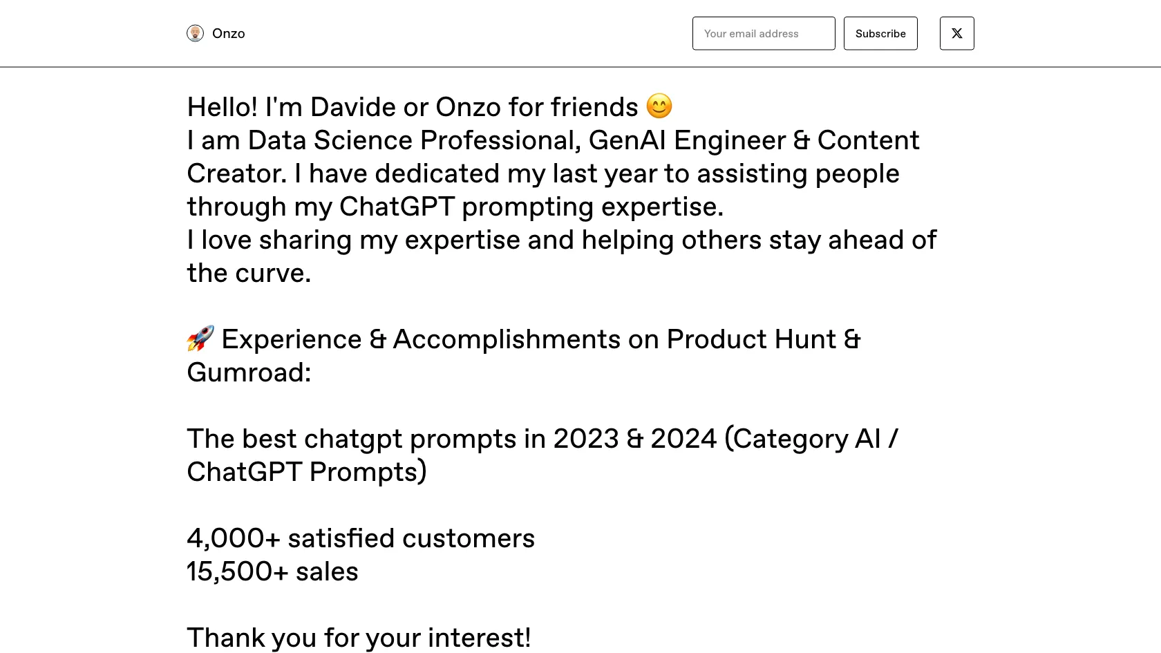 Screenshot or logo of Onzo tool