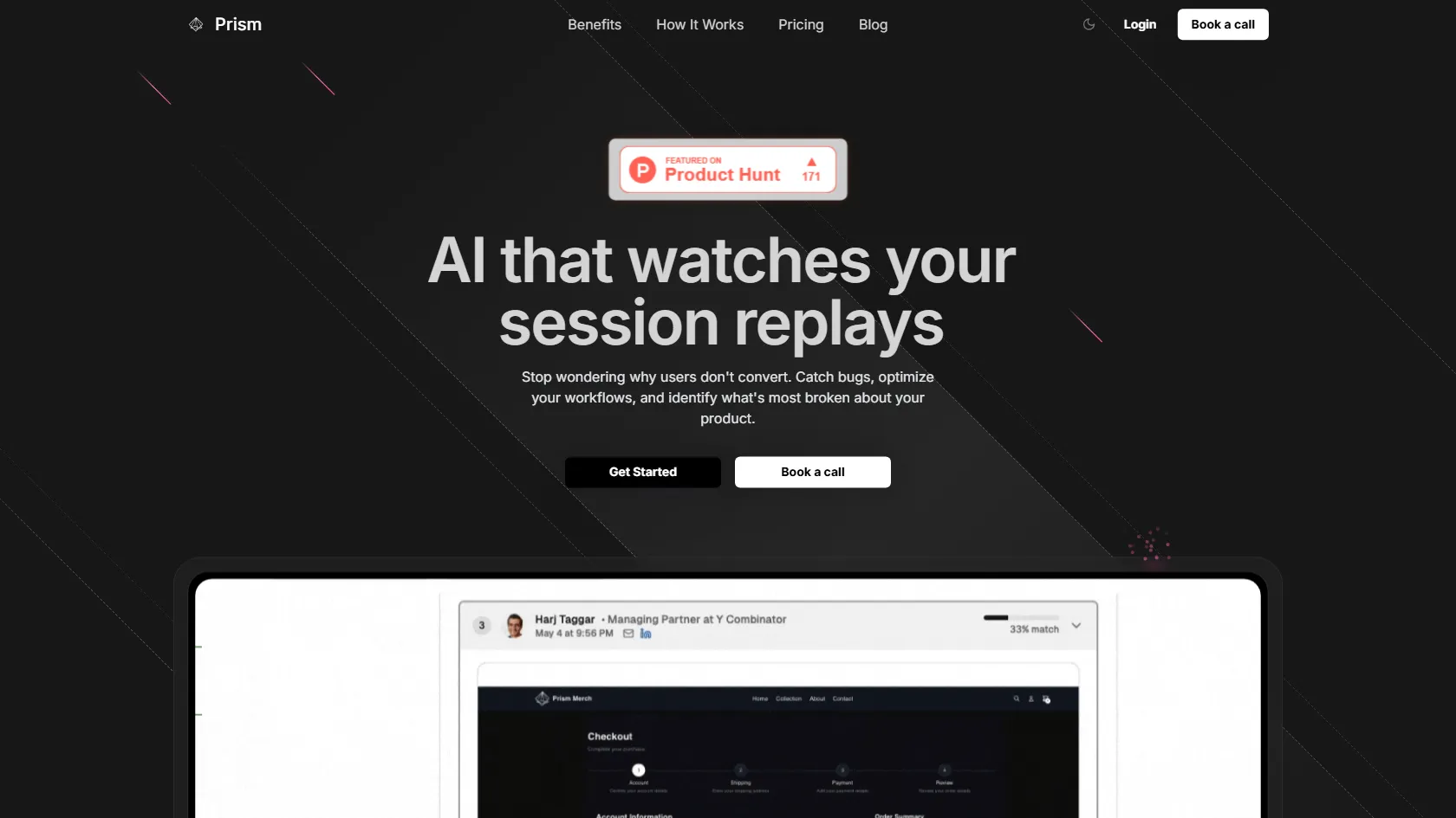 Screenshot or logo of PrismReplay tool