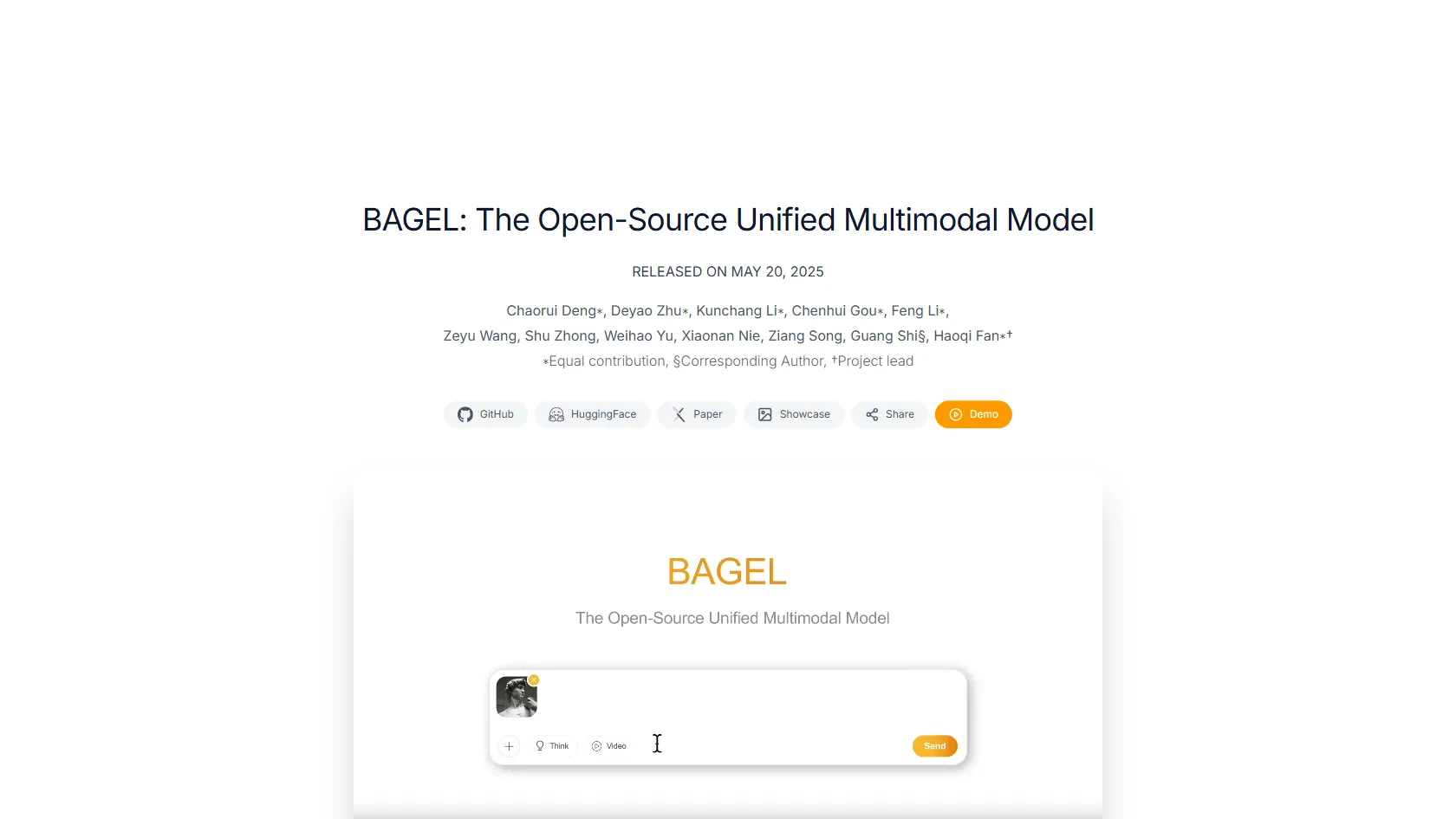 BAGEL screen shot
