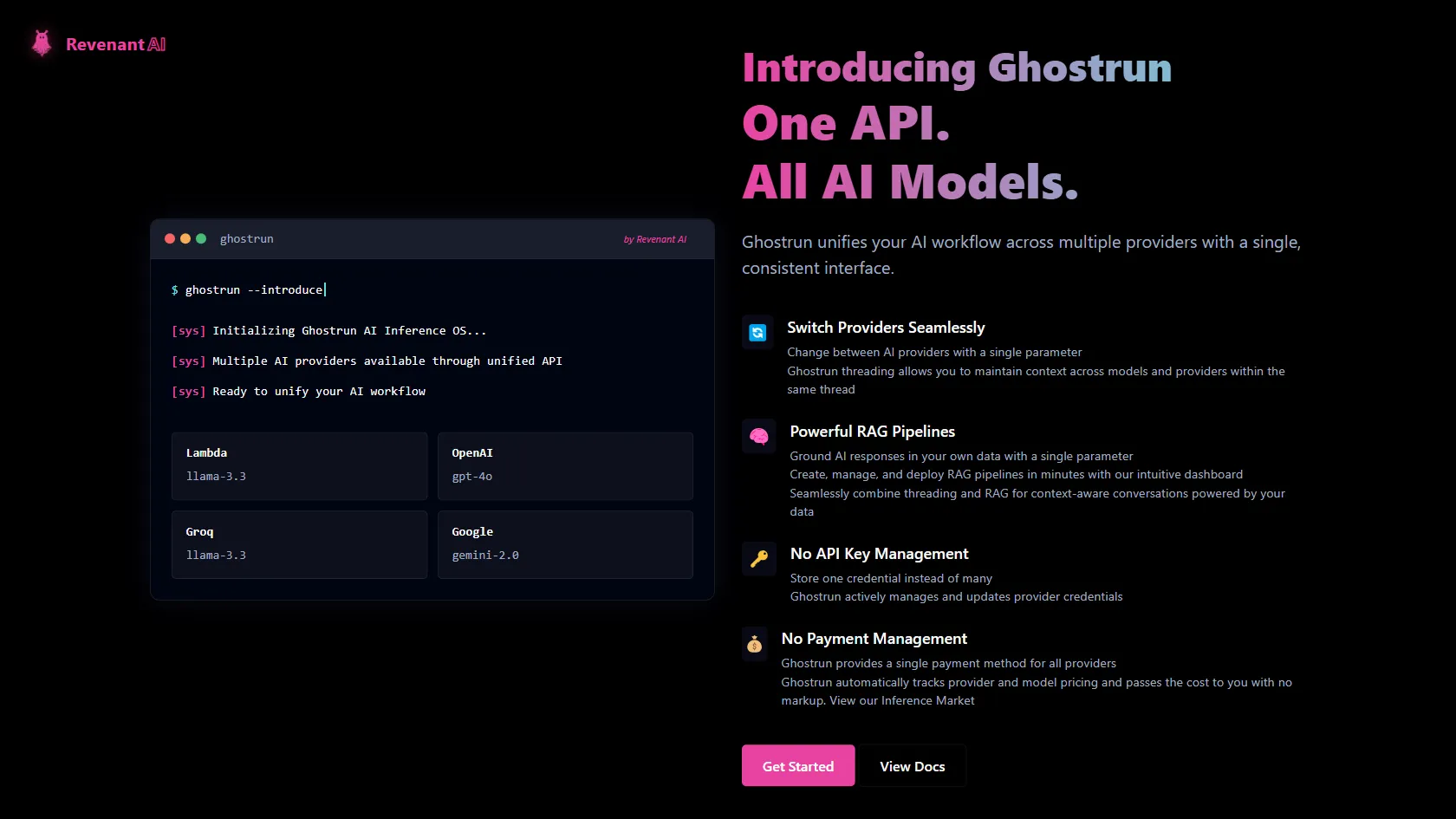 Screenshot or logo of Ghostrun tool