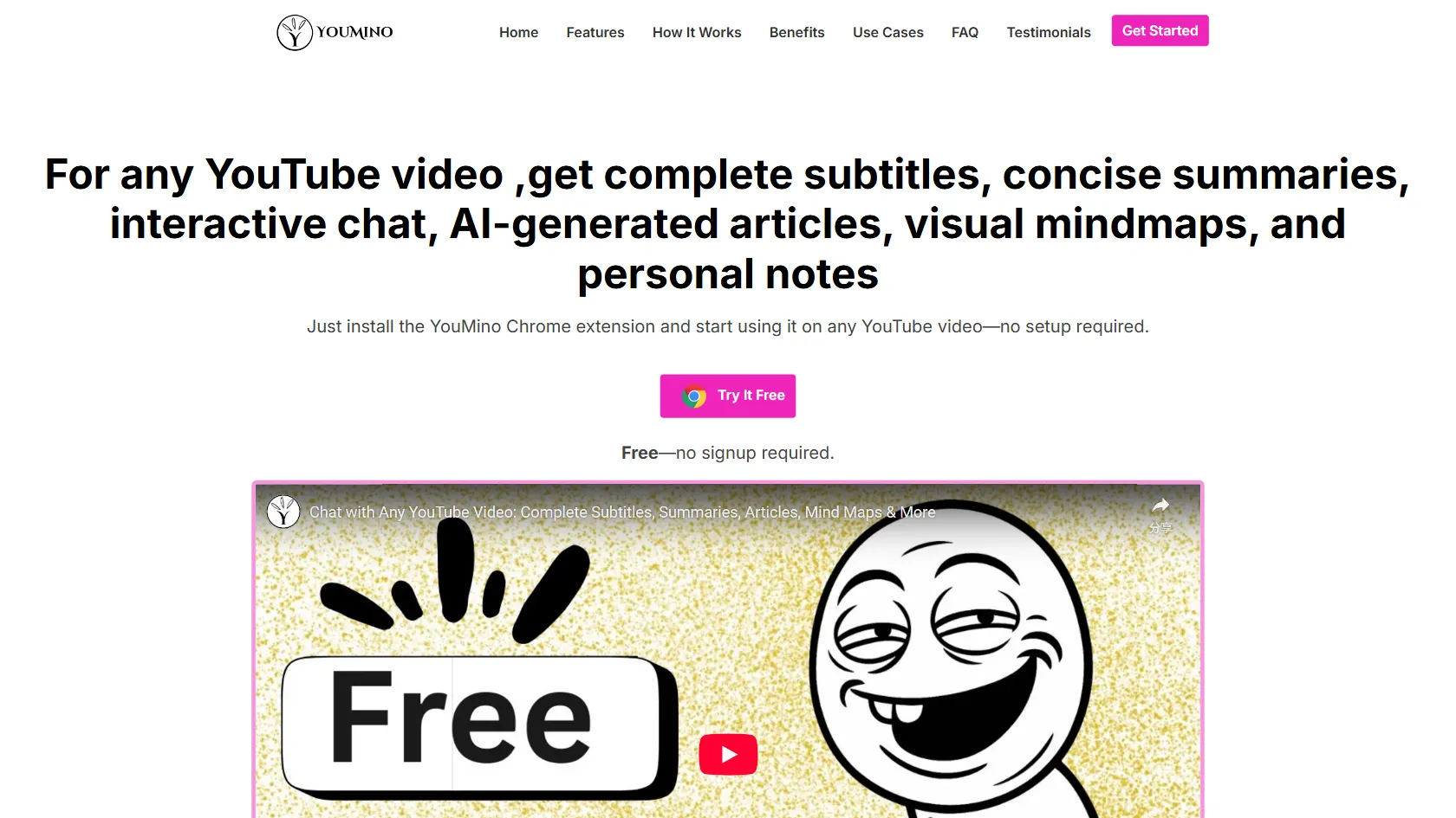 Screenshot or logo of YouMino tool