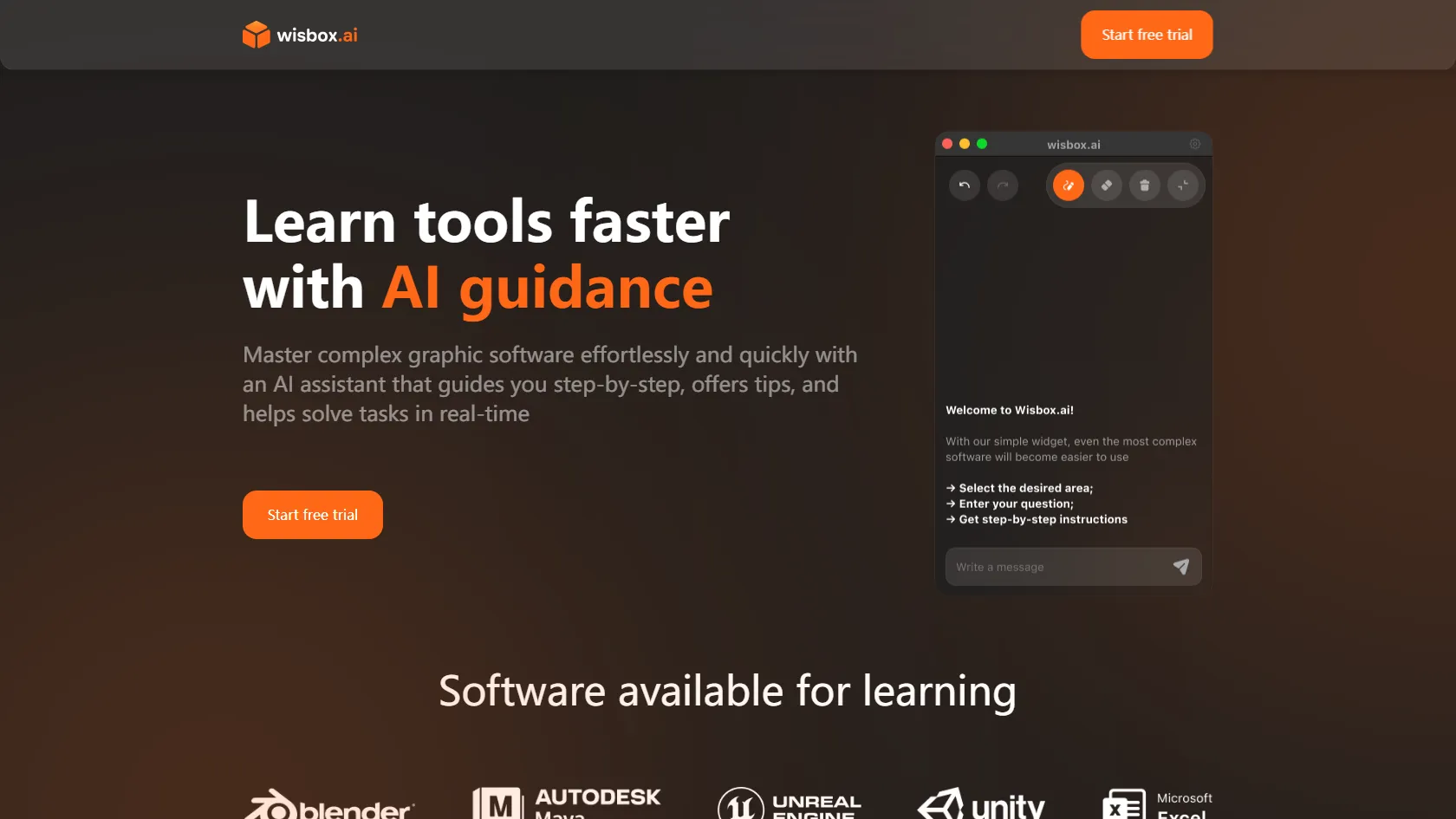 Screenshot or logo of Wisbox.ai tool
