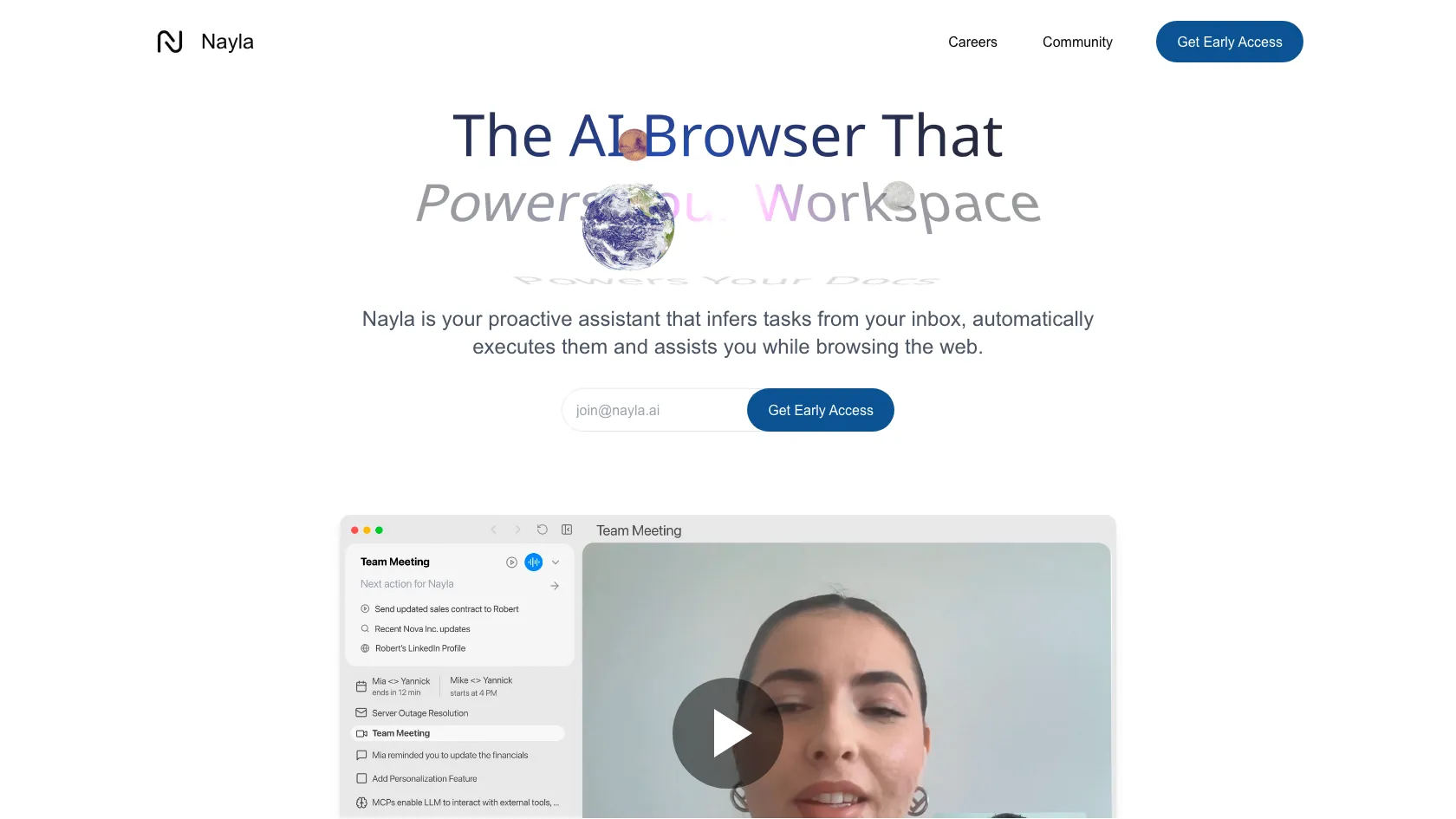 Screenshot or logo of Nayla Browser tool