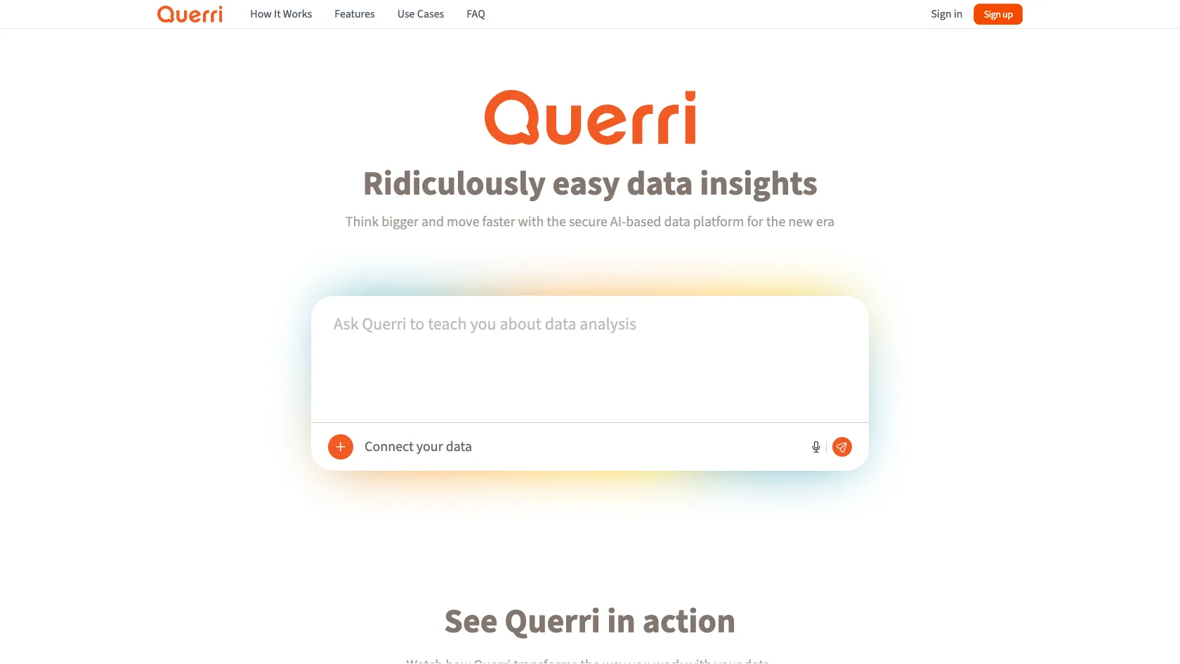 Screenshot or logo of Querri tool