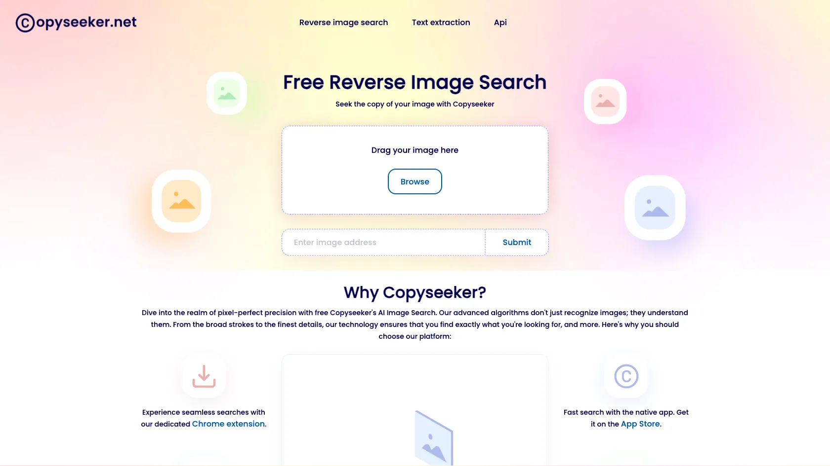 Screenshot or logo of Copyseeker tool