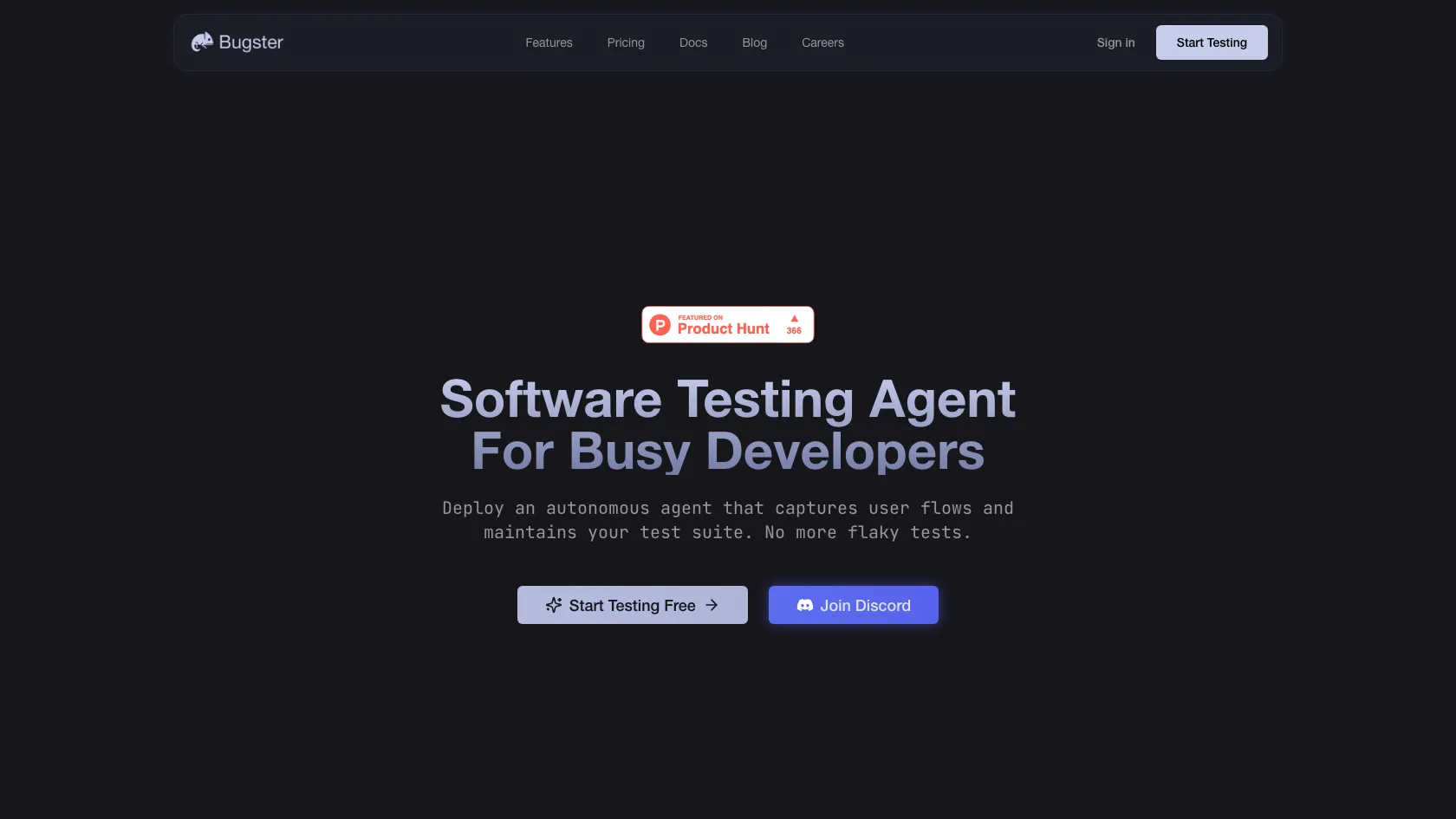 Screenshot or logo of Bugster tool