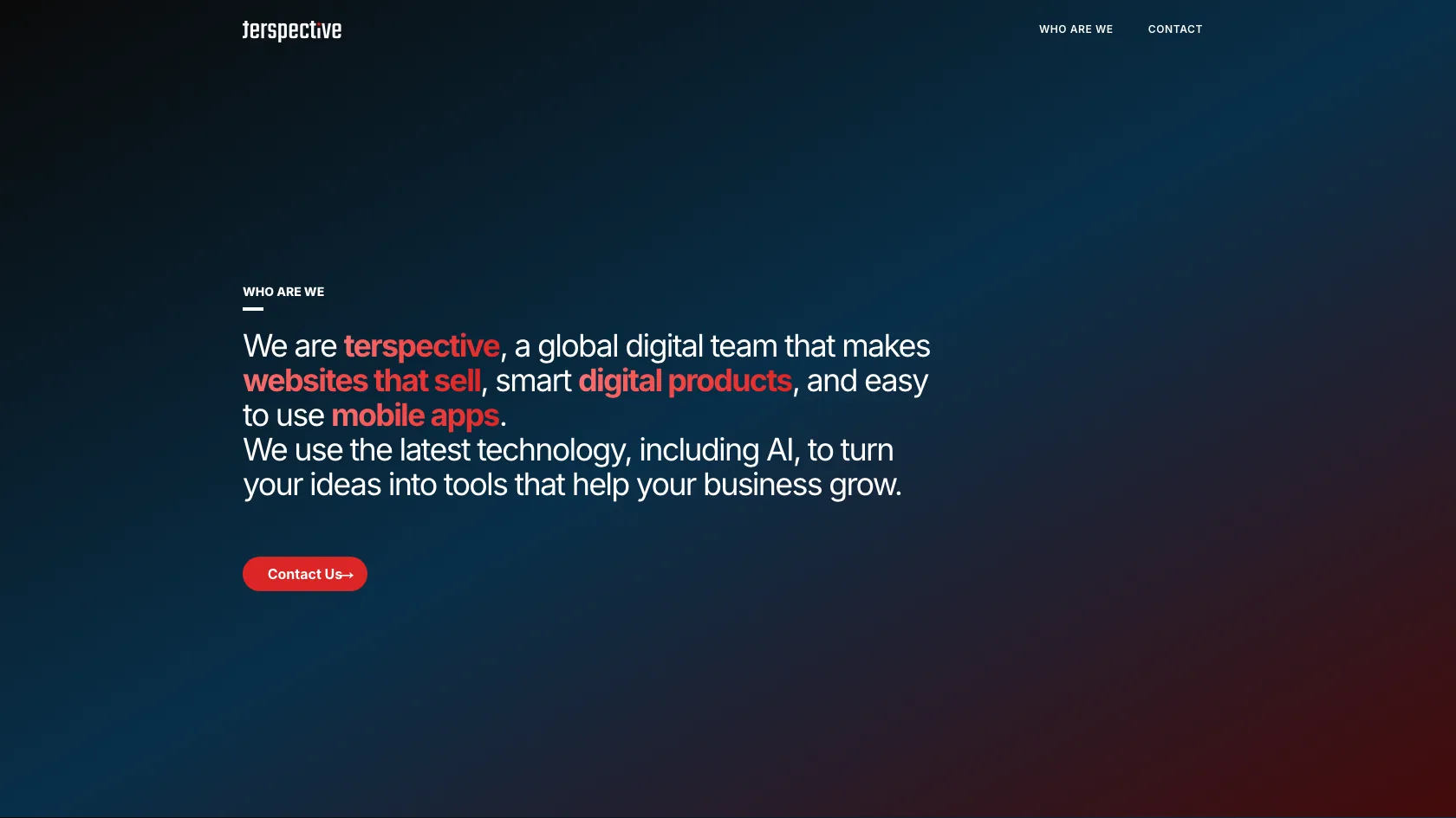 Screenshot or logo of Terspective tool
