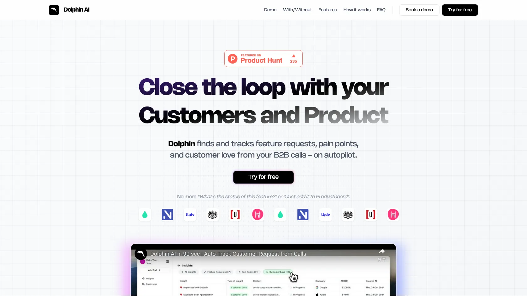 Screenshot or logo of Dolphin AI tool