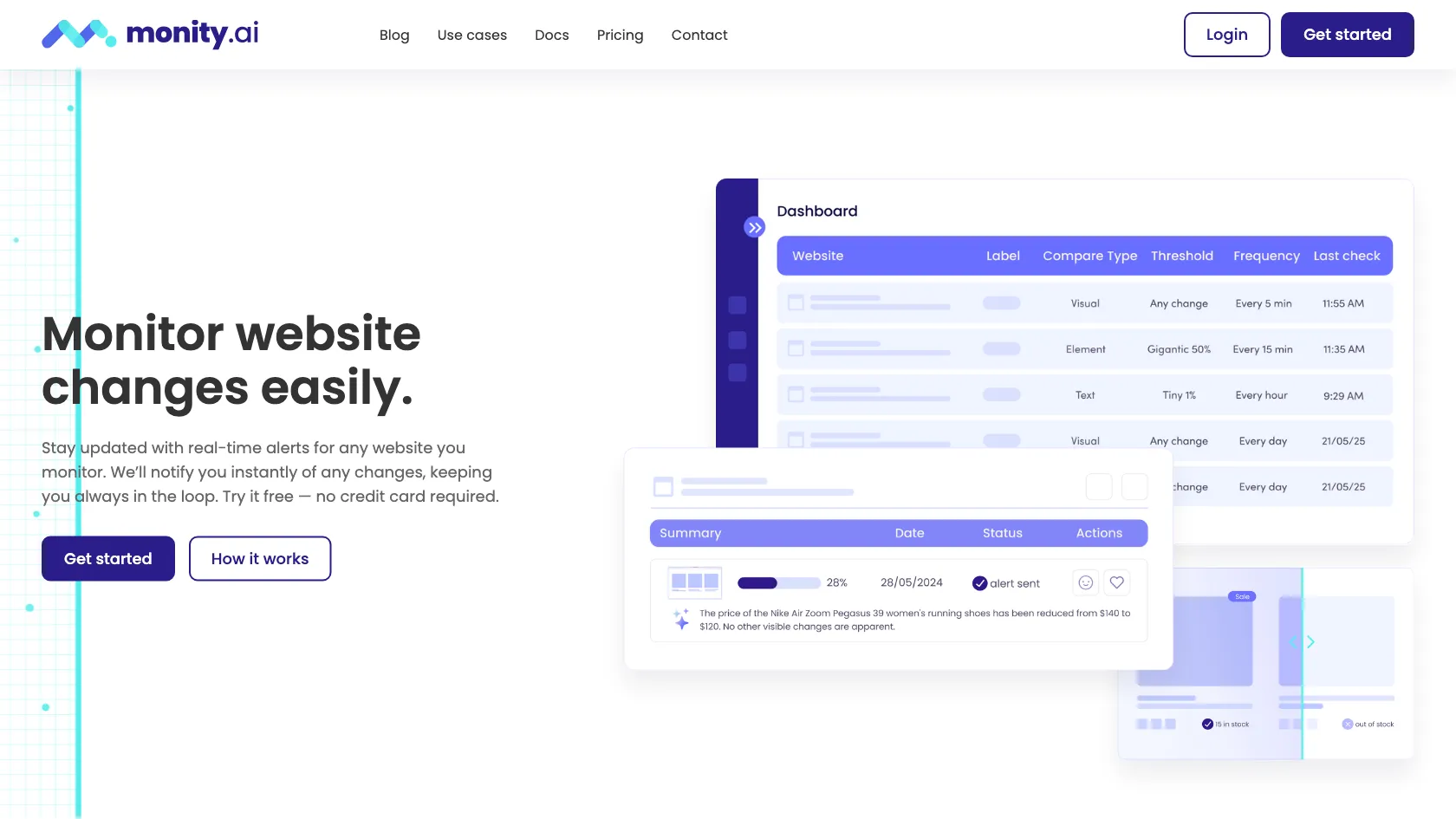 Screenshot or logo of Monity tool