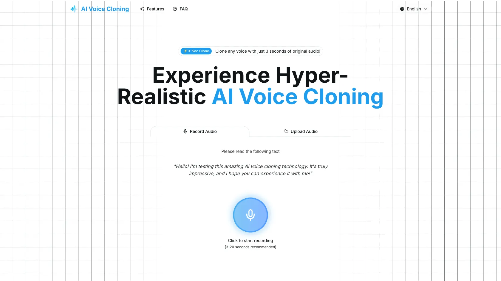 AI Voice Cloning screen shot
