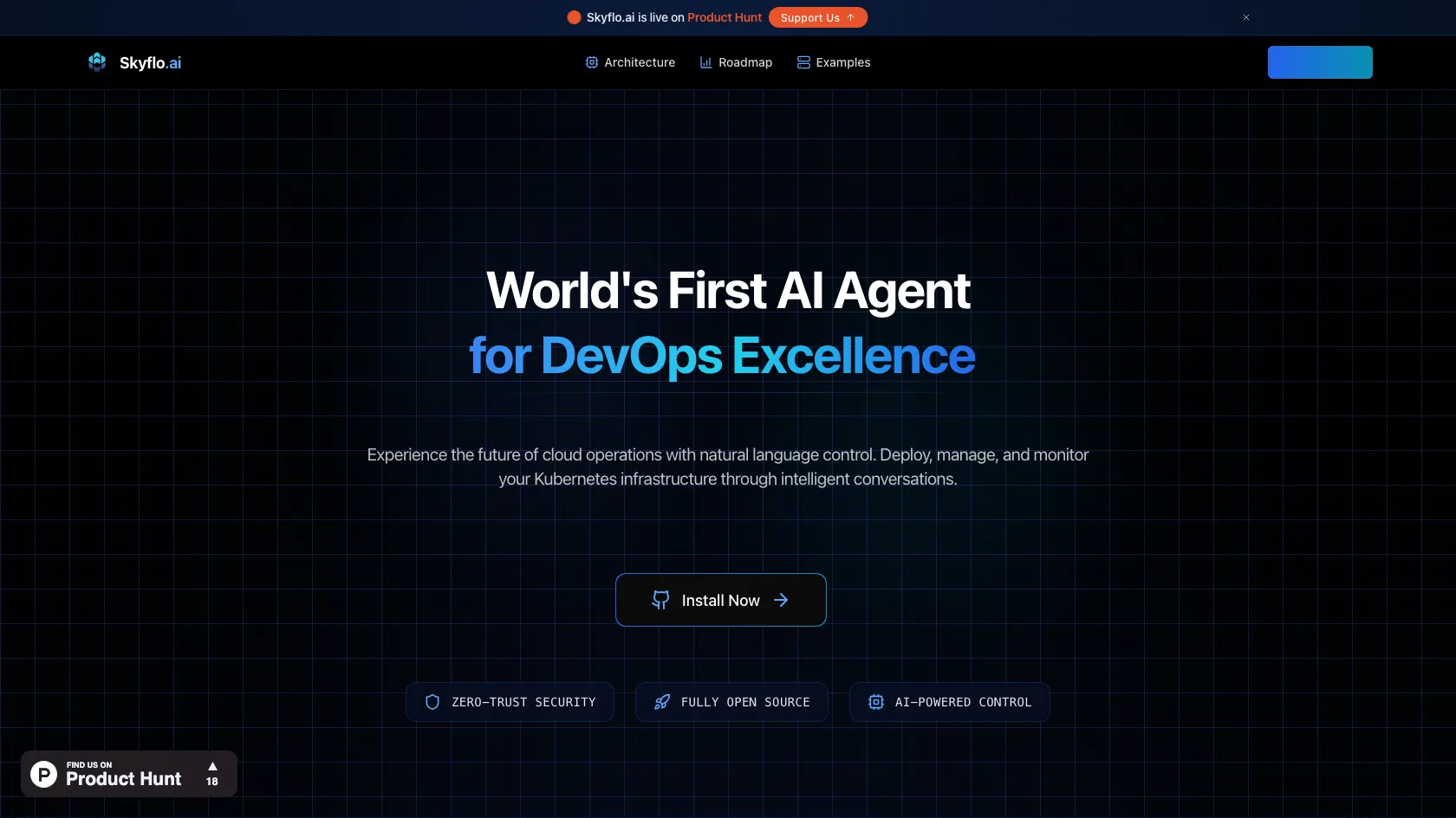 Screenshot or logo of Skyflo.ai tool