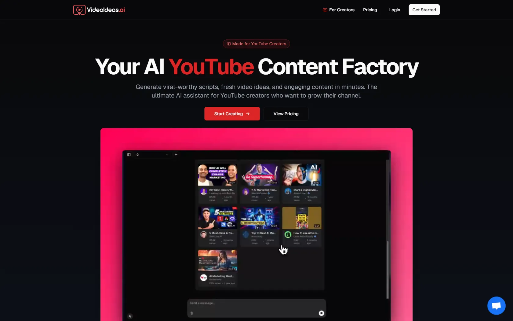 Screenshot or logo of VideoIdeas.ai tool