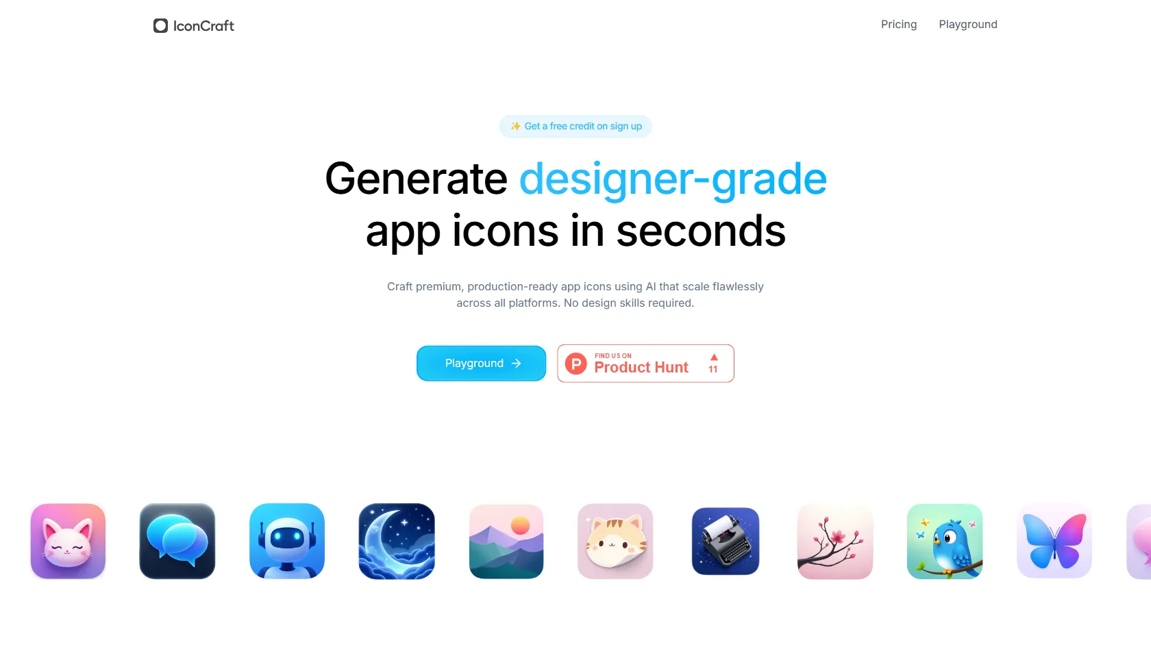Screenshot or logo of IconCraft tool