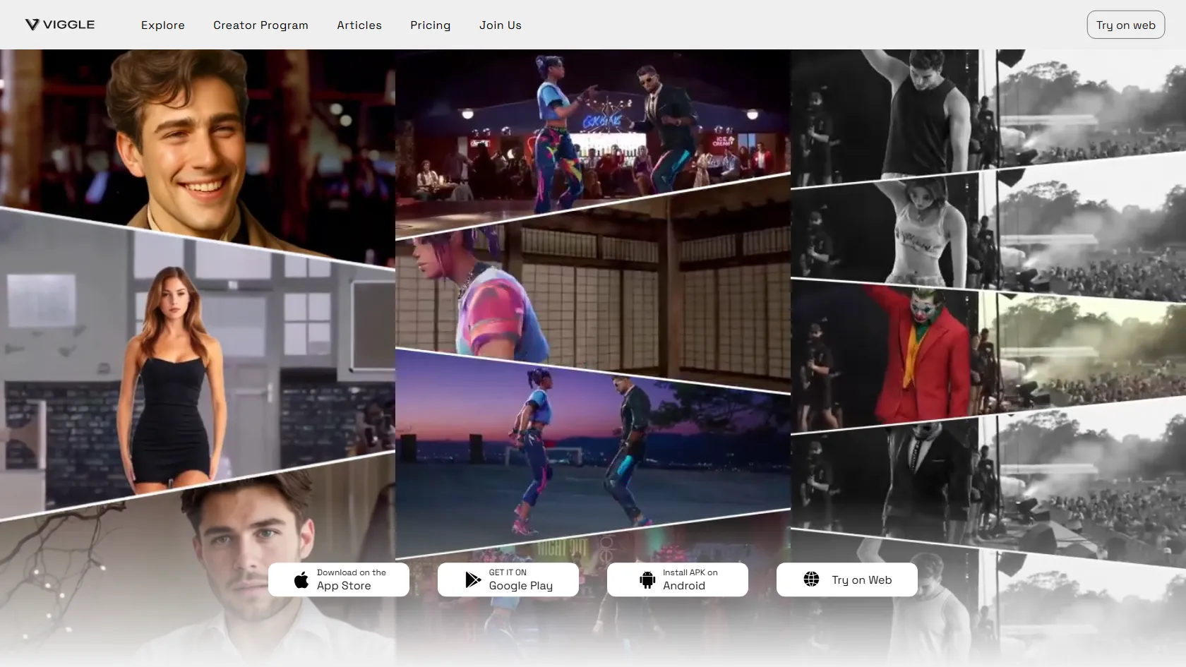 Screenshot or logo of Viggle AI tool
