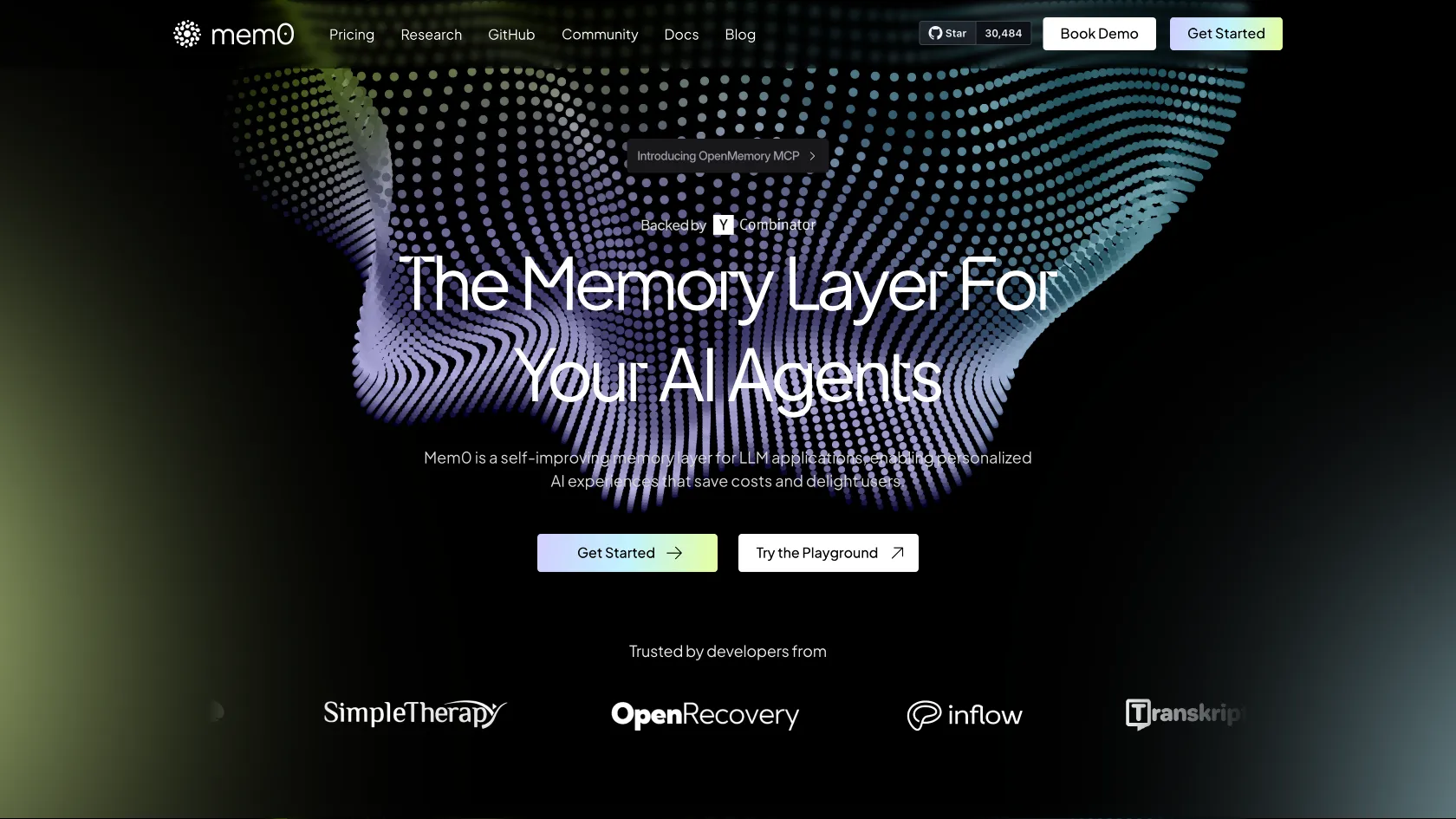 Screenshot or logo of Mem0 tool