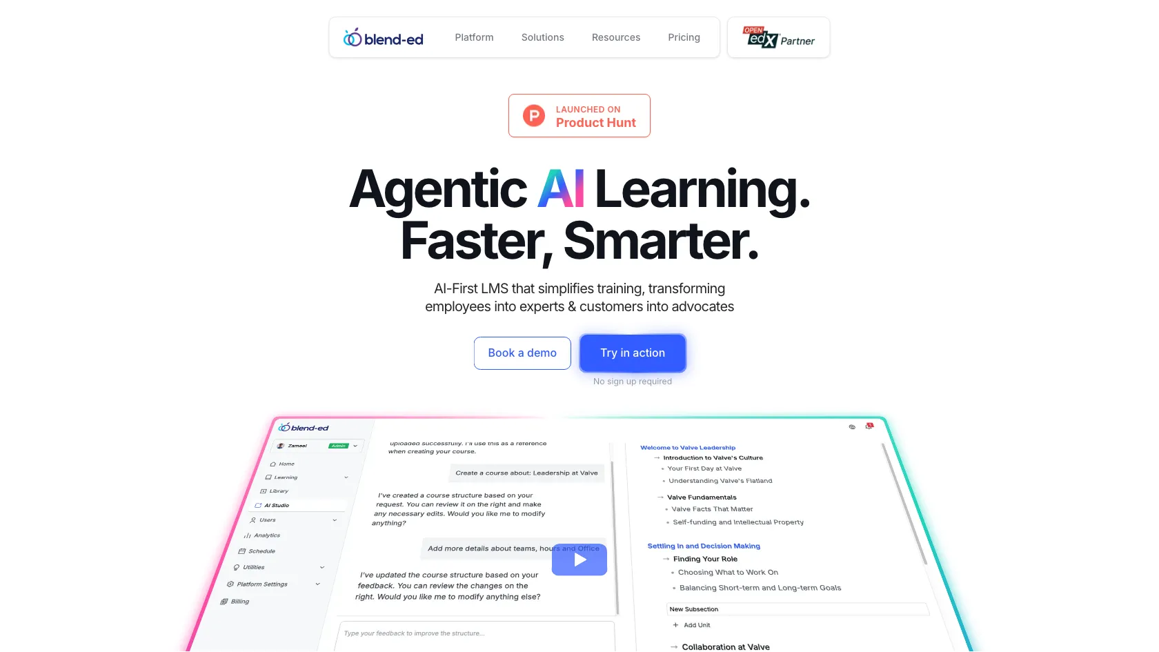 Screenshot or logo of Blend-ed tool