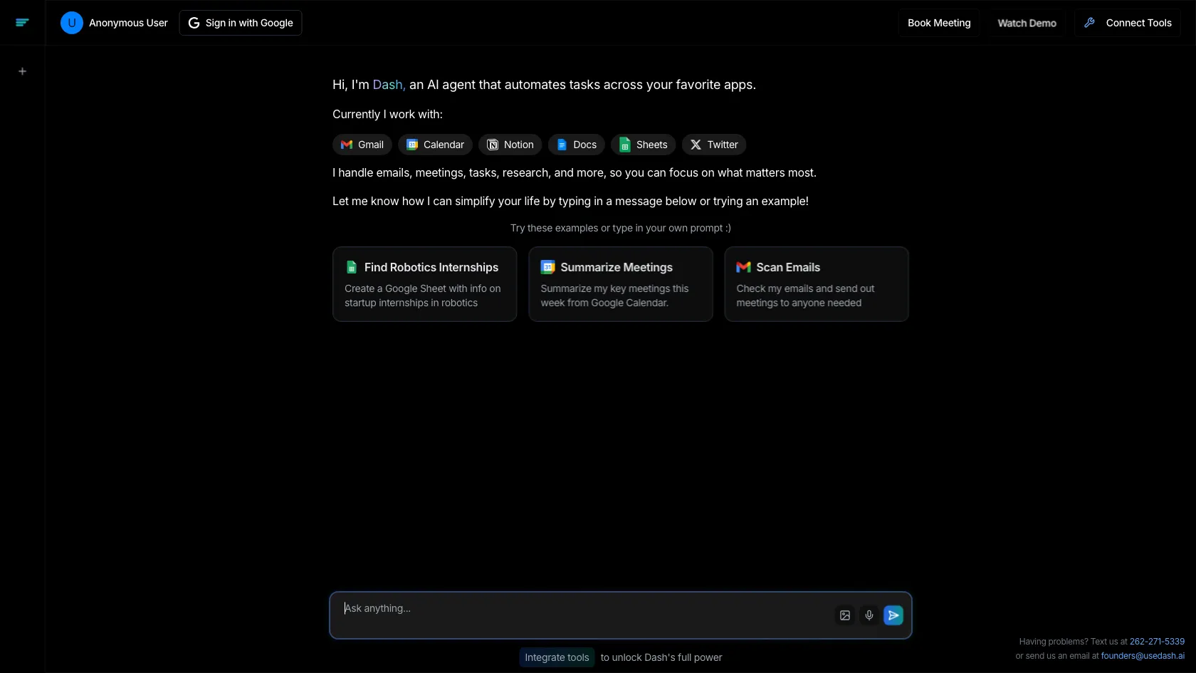Screenshot or logo of Dash AI Chat tool