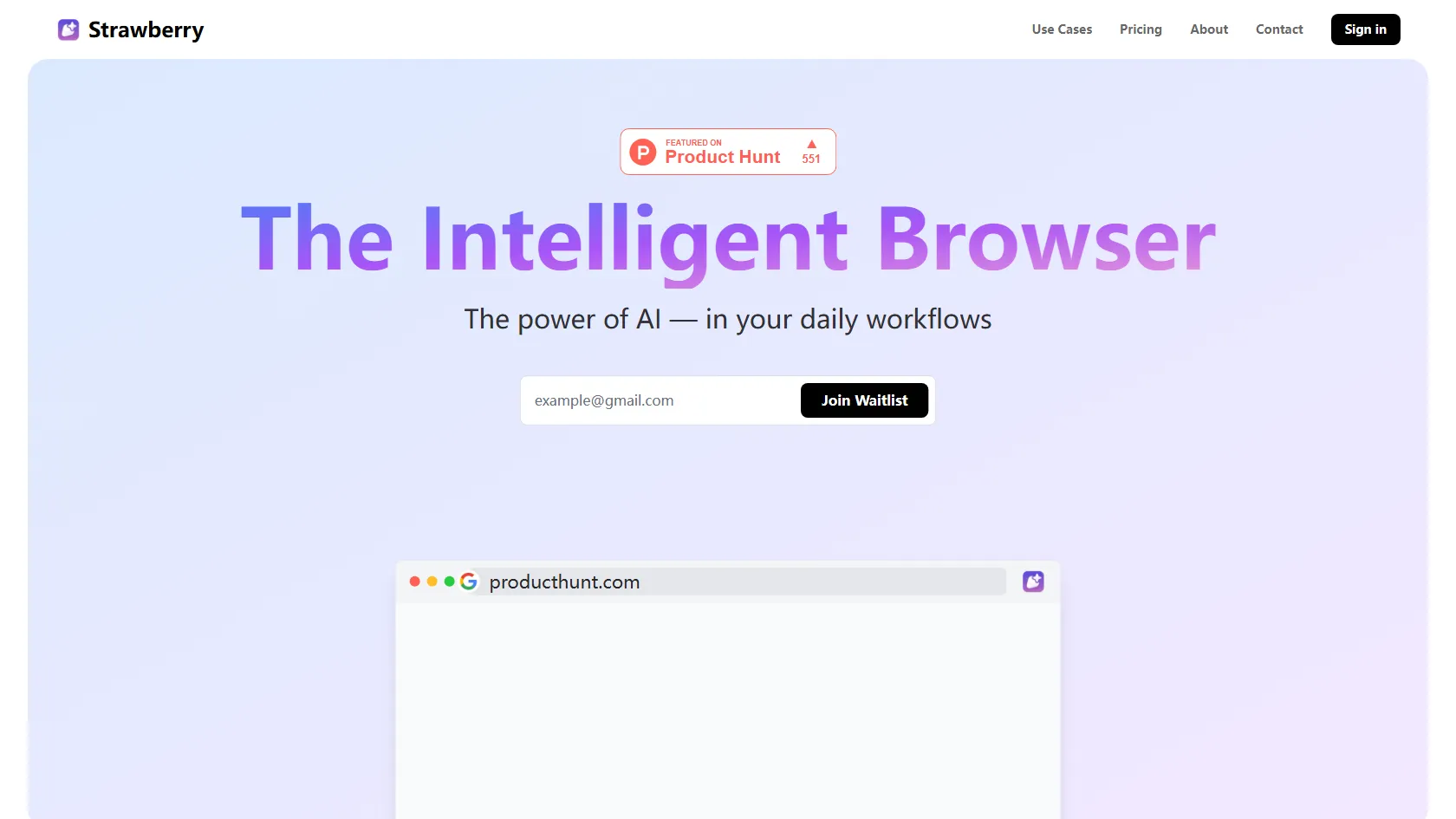 Screenshot or logo of Strawberry tool