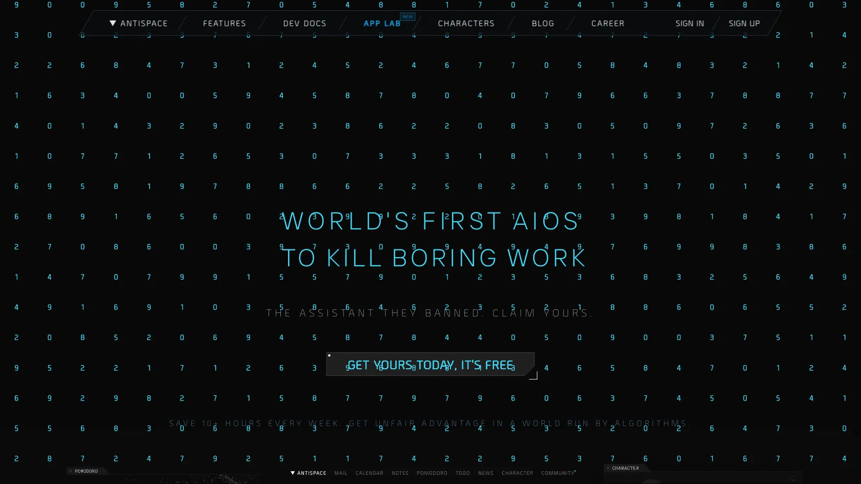 Antispace screen shot