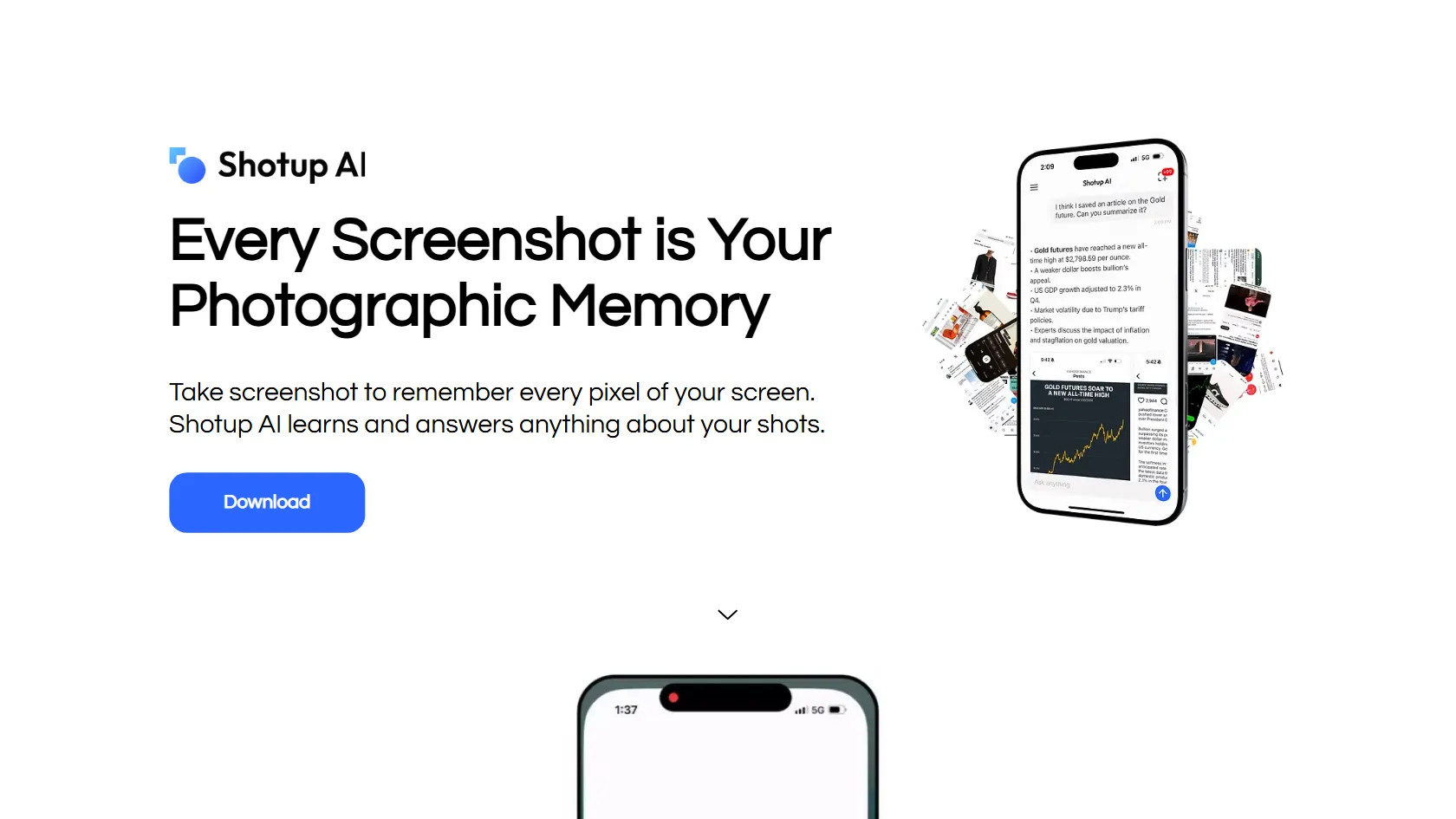 Screenshot or logo of Shotup AI tool