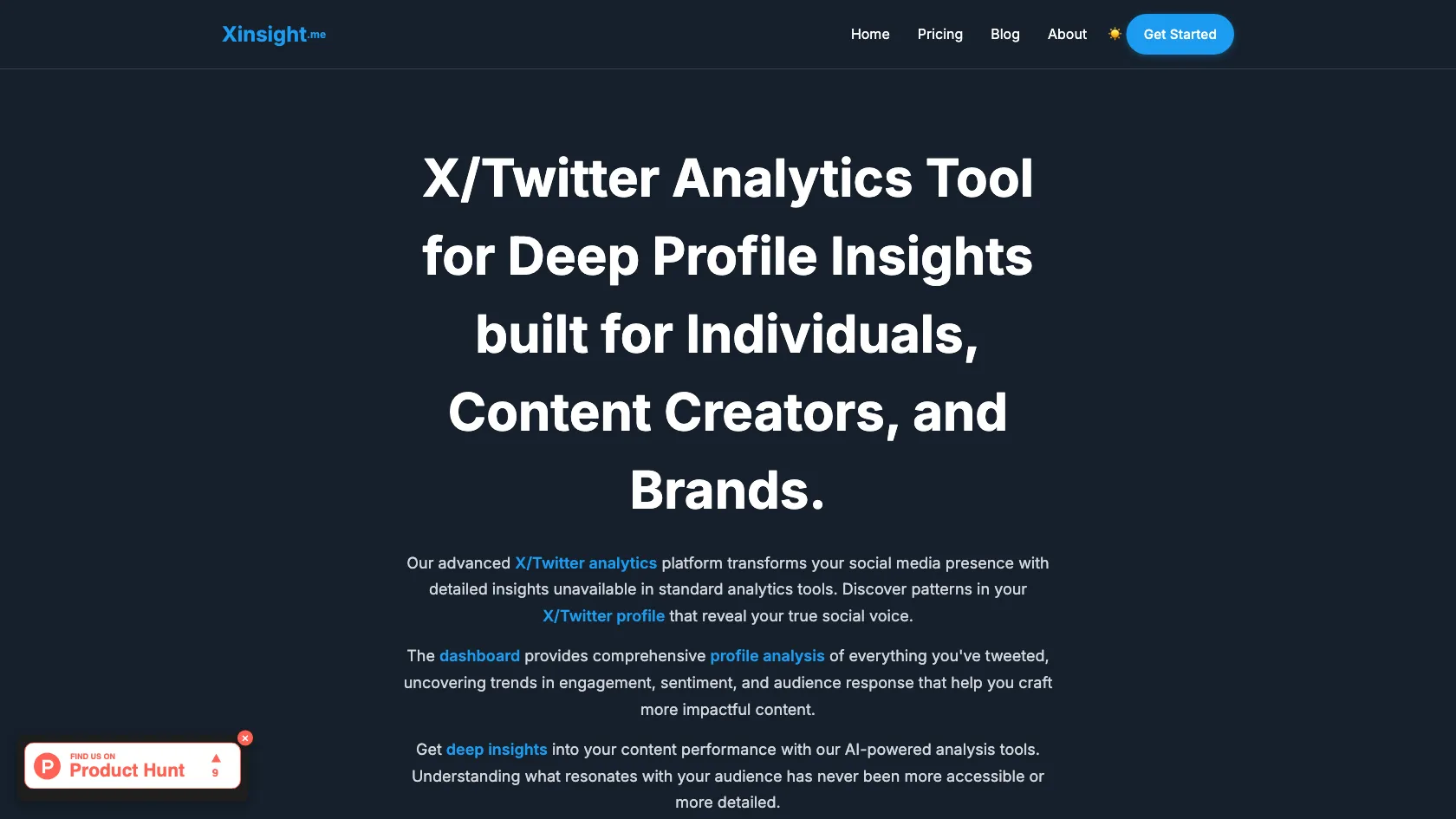 Screenshot or logo of Xinsight tool