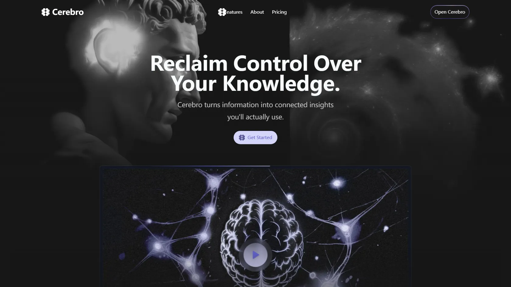 Screenshot or logo of Cerebro tool