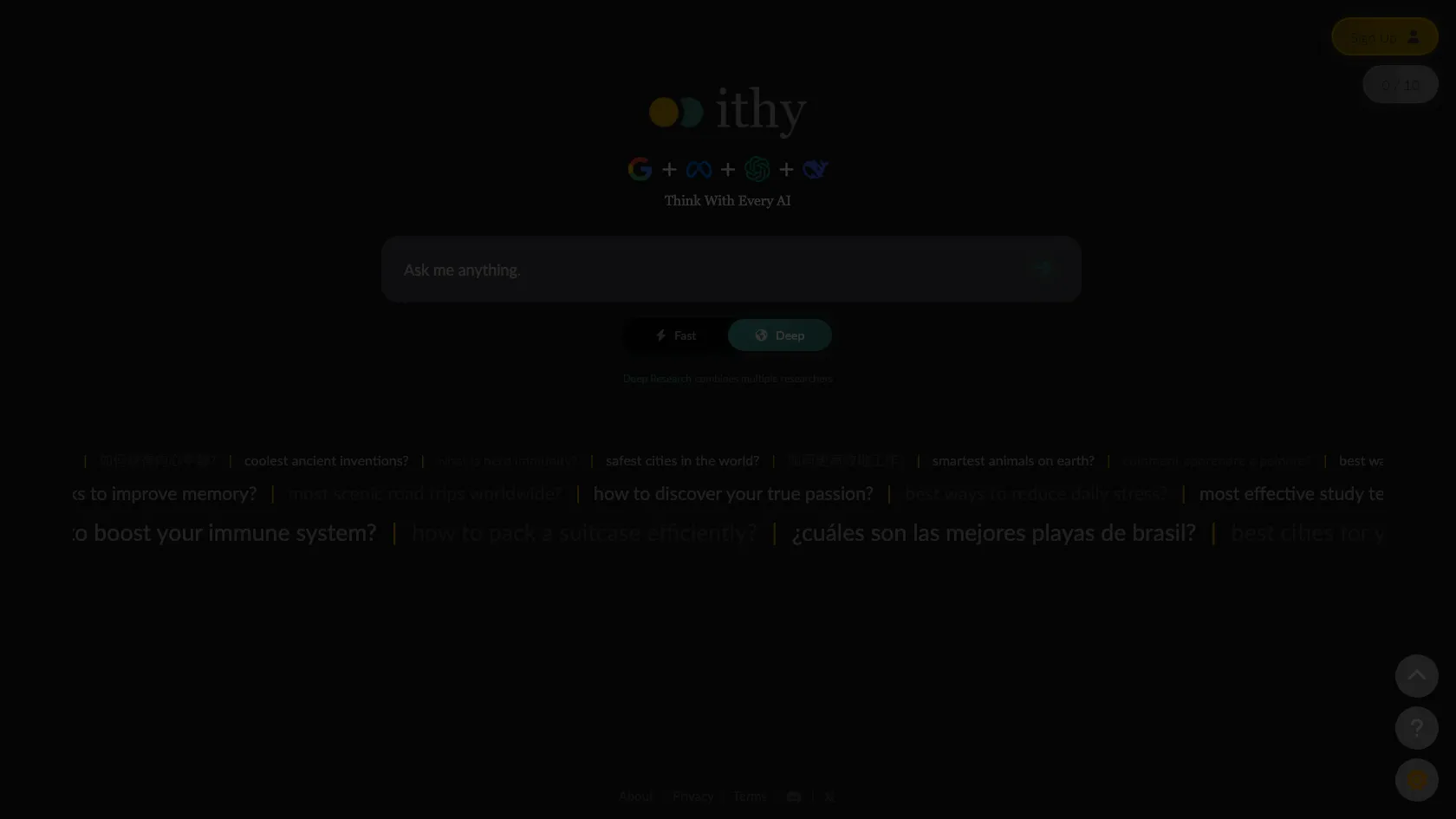 Screenshot or logo of Ithy tool