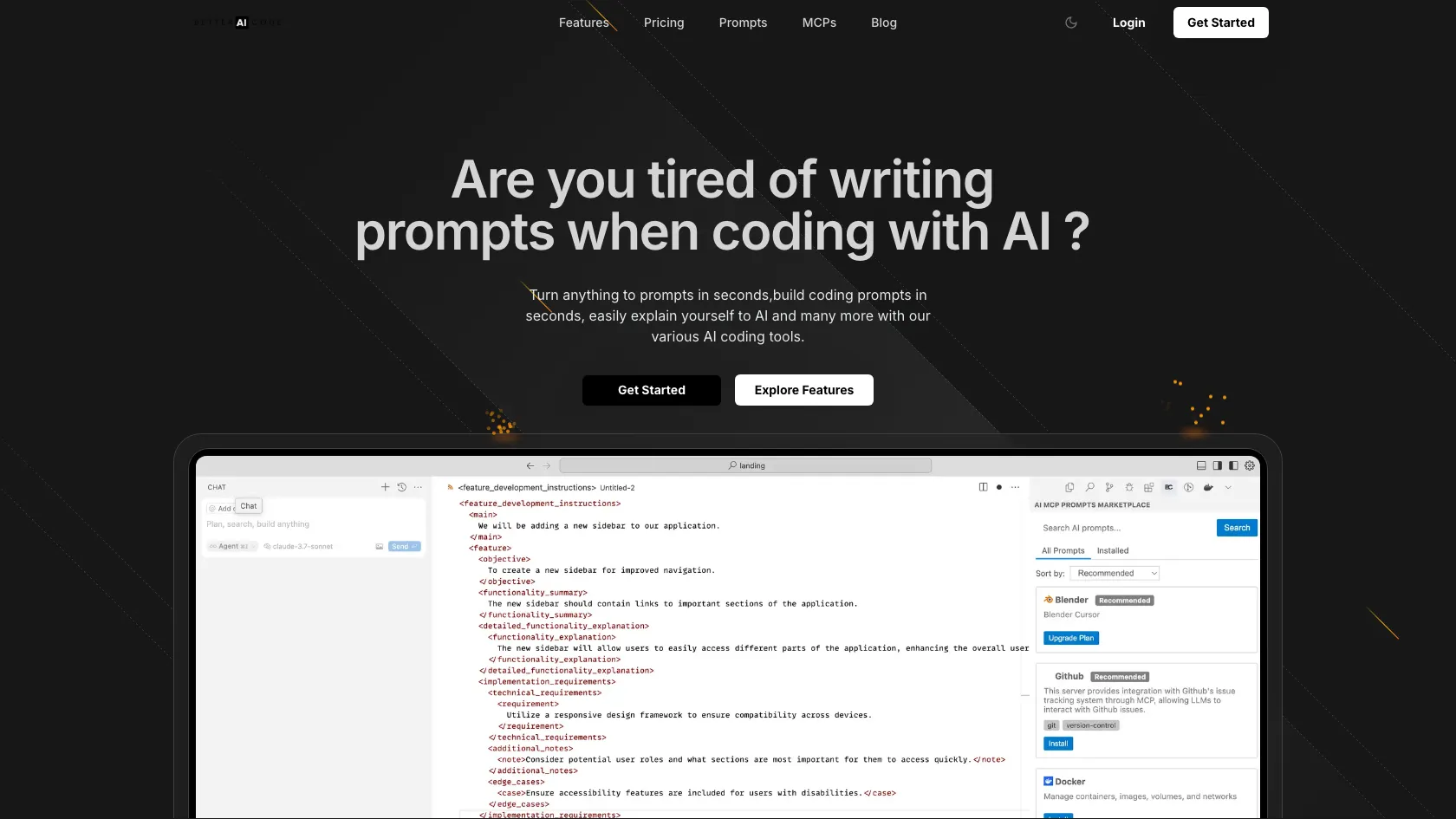 Screenshot or logo of Better AI Code tool