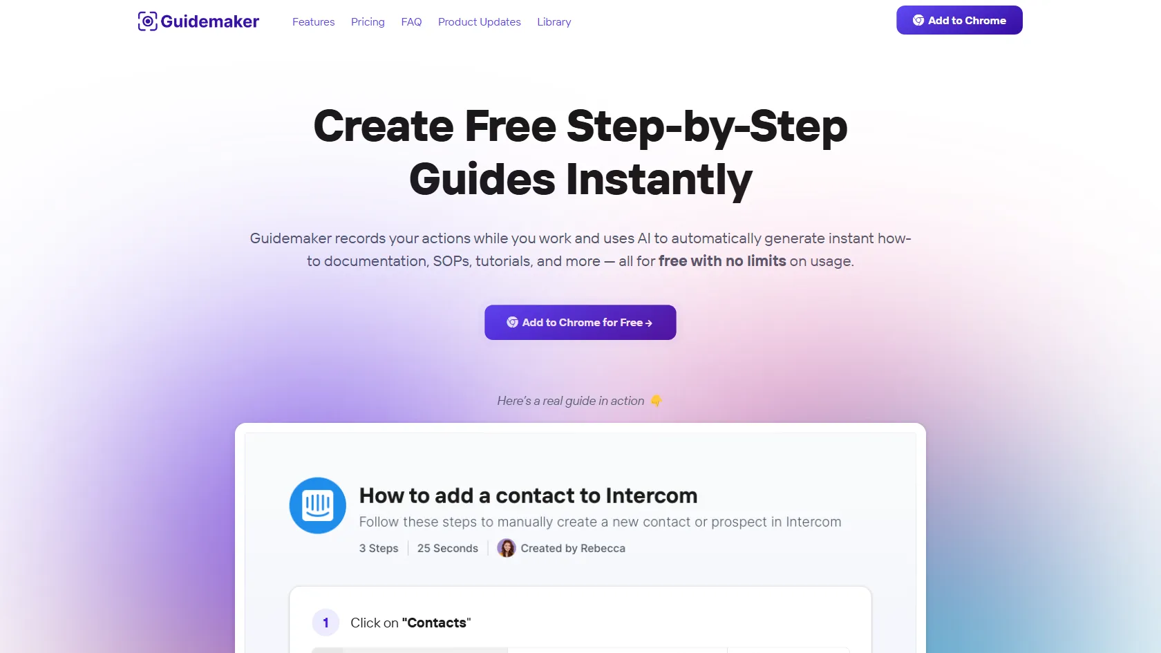 Screenshot or logo of Guidemaker tool