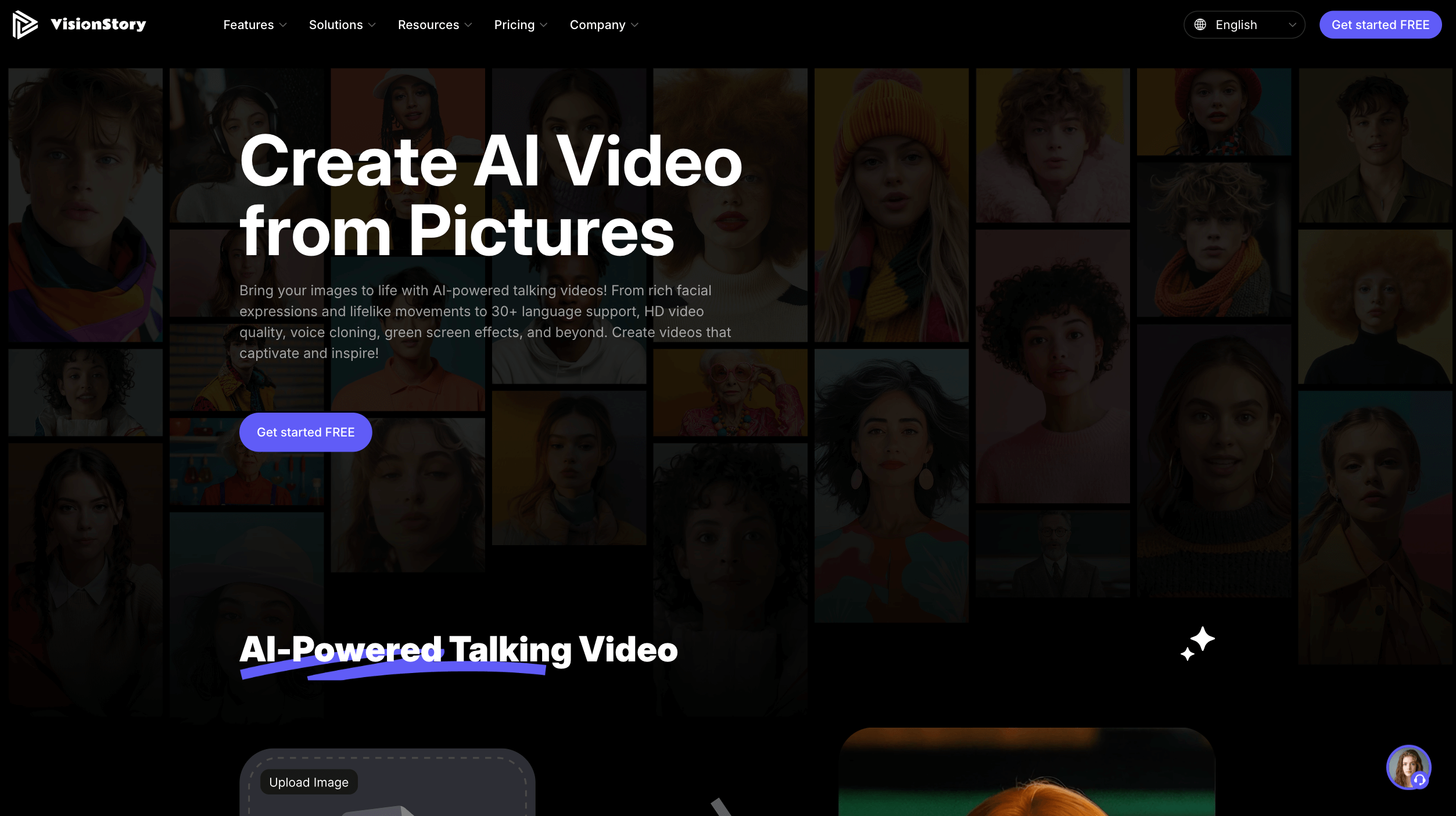 Screenshot or logo of VisionStory tool